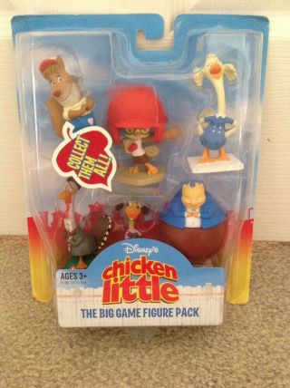 Disney Store Chicken Little Figurine Set Of 6 Figures Pvc -