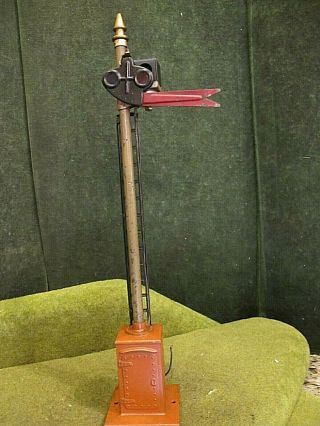 Vtg Prewar Lionel No.  80 Semaphore Signal Red Standard Gauge Antique