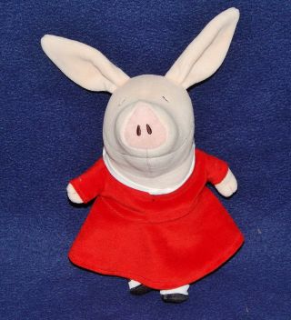 9 " Olivia Pig Plush Doll In Red Sailor Dress 2008