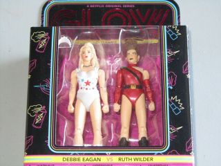 G.  L.  O.  W.  Action Figure 2 - Pack (ruth Wilder,  Debbie Eagan Funko Ladies Wrestling