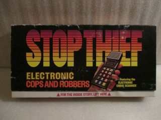 Vintage 1979 Parker Brothers Stop Thief Electronic Cops And Robbers Game Complet