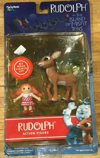 Rudolph & The Island Of Misfit Toys Rudolph Action Figure With Misfit Doll