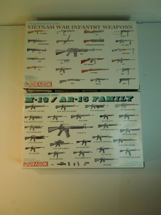 Dragon 1/35 Scale Vietnam War Infantry Weapon Set And M - 16 / Ar - 15 Family