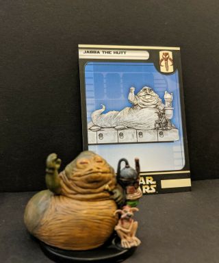 Star Wars Miniatures Rebel Storm Jabba The Hutt 50 With Card Wotc