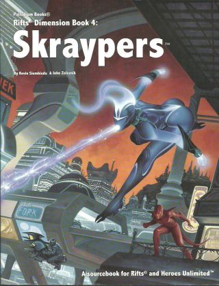 Skraypers / Anvil Galaxy,  Rifts Dimension Books Four & Five,  Palladium,  Vgc