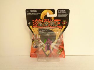 2002 Mattel Yu - Gi - Oh Series 1 Dark Magician 2 Inch Mini Figure Mip