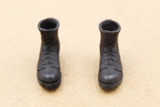 1/12 Scale Toy - Sas Crw Assaulter - Black Combat Boots (peg Type)