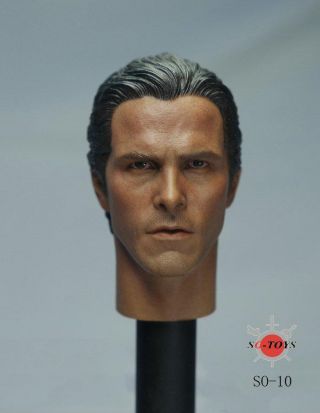 1/6 Batman Bruce Wayne Christian Bale Head Sculpt 2.  0 For Hot Toys 4