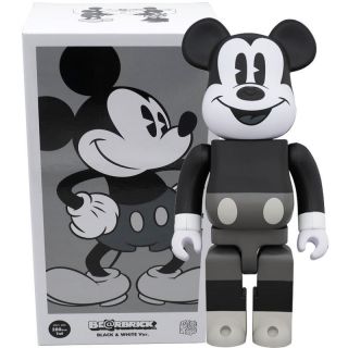 Medicom Be@rbrick Bearbrick Disney Mickey Mouse (b&w Ver. ) 400 Figure
