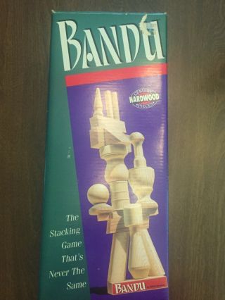 Bandu - Milton Bradley Hardwood Stacking Game Complete 1991