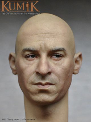 Kumik 1/6 Scale Vin Diesel Male Painted Head Model Km16 - 74 W Strabismus Eyes