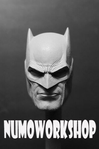 Bat Hush 1/6 Scale Custom Unpaint Head For 12 " Body Figure By Numoworkshop