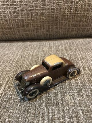 Vintage Tootsietoy Graham Coupe Brown Diecast Toy Car