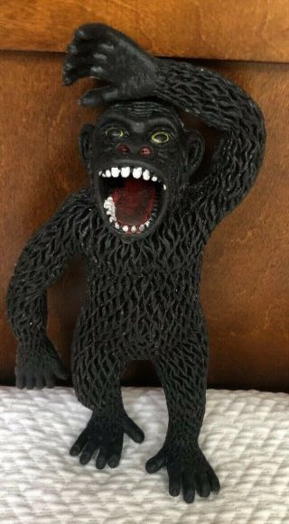 Vintage Rubber Gorilla Hong Kong Jiggler Toy King Kong Ape 8 " Figure