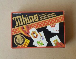 In Open Box - Vintage 1984 Mhing Card Game Based On Mah Jongg Ventura Games