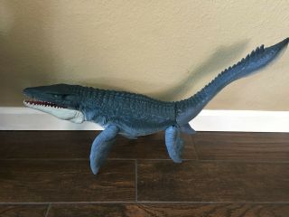 Huge 28 " Jurassic World Real Feel Mosasaurus Dinosaur Toy Figure 2015 Mattel