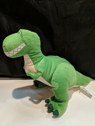 Disney Store " Rex " T - Rex Dinosaur Toy Story 12 " Plush Stuffed Animal