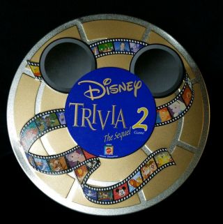 Mattel Disney Trivia 2 The Sequel Game In Round Tin