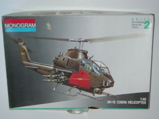 Monogram 1:48 Ah - 1s Cobra Model Helicopter Kit - Started