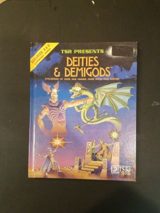 Ad&d Advanced Dungeons And Dragons Deities And Demigods 128 Pages Tsr