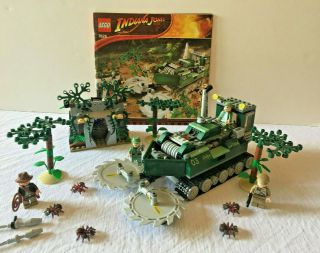 Lego 7626 Indiana Jones Set Jungle Cutter 100 Complete Retired