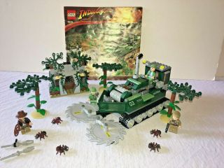 Lego 7626 INDIANA JONES Set JUNGLE CUTTER 100 Complete Retired 7