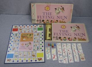 Vintage Milton Bradley Mb The Flying Nun Board Game Complete 1968