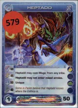 (cc - 579) Heptadd Chaotic Card - Code -