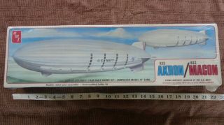 1/520 Vintage 1970s Amt Ertl Model Kit U.  S.  S.  Akron Navy Blimp Zeppelin