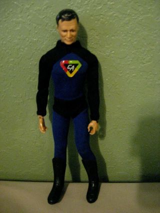 Vintage 1966 Ideal Toys Captain Action Figure Toy Poseable 11 Inch Doll