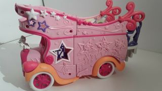 MY LITTLE PONY Star Song Mobile Stage Party Bus Van Pink Orange Car Hasbro 2007 5
