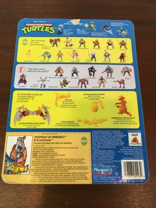 TMNT Wingnut & Screwloose Teenage Mutant Ninja Turtles 1990 Unpunched Card 7