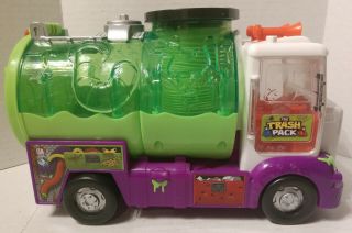 The Trash Pack Green Purple Garbage Sewer Truck Moose Toys Rare