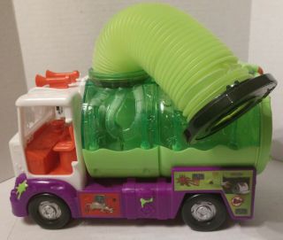 The Trash Pack Green Purple Garbage Sewer Truck Moose Toys Rare 3
