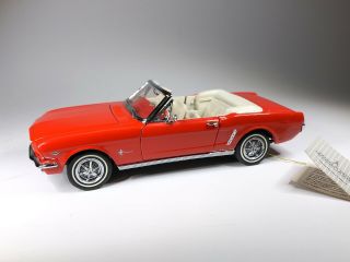 Franklin 1/24 Scale Diecast 1964 - 1/2 Ford Mustang Convertible Red Cond