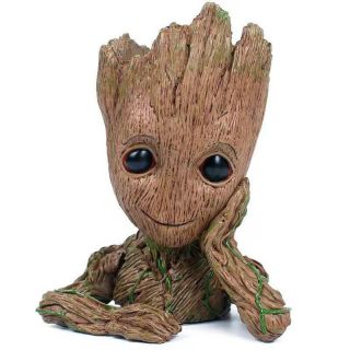 Guardians Of The Galaxy Vol.  2 Baby Groot 6 " Figure Brush Pot Flowerpot 16cm Nib