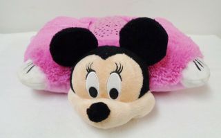 Minnie Mouse Pillow Pets Dream Lites Pink Plush By Disney Lights Up Pre - Owned
