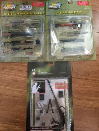 Set Of Three 21st Century Ultimate Soldier 1:6 Scale Russian Weapons Set