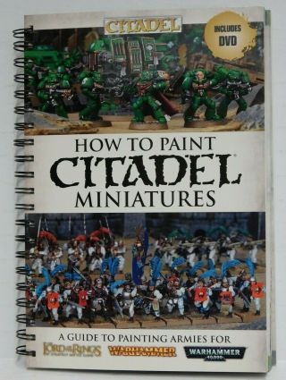 How To Paint Citadel Miniatures - Games Workshop Book With Dvd