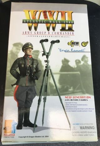 1/6 Scale 12” Collectible Action Figure By Dragon Field Marshall Erwin Rommel