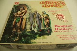 Vintage Fantasy Lords Dungeon Raiders Miniatures Boxed Set (1985)