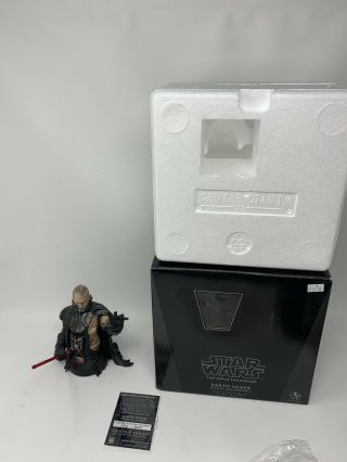 Star Wars The Force Unleashed Darth Vader Mini Bust By Gentle Giant