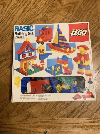 Vintage Lego Basic Building Set 527 Upc 04288400526