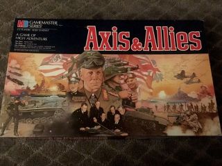 Axis & Allies Board Game Milton Bradley Gamemaster Series - Complete 2nd Ed.