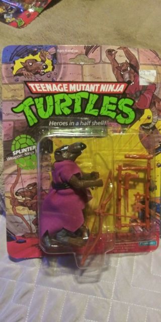Teenage Mutant Ninja Turtles (splinter) Action Figure - Playmates Toys (1988)