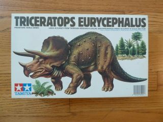 Tamiya Triceratops Eurycephalus Dinosaur Kit 1:35 Scale Unbuilt