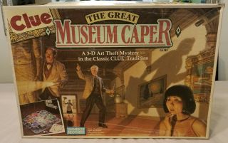 (1991) Clue The Great Museum Caper 3d Board Game Parker Brothers 100 Complete