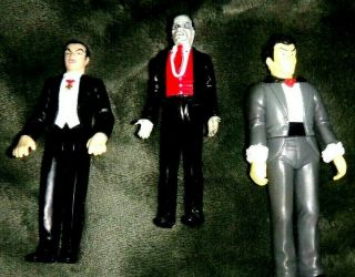 3 Universal Monster Figures 2 Dracula & Remco Phantom Of The Opera 1980 Figure