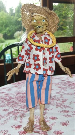 Tales From The Crypt Talking Cryptkeeper Doll In Hawaiian Dress (ace Novelty)