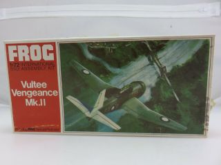 Frog Vultee Vengeance Mk.  Ii 1/72 Scale Model Kit F199 Started Missing Decals